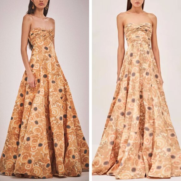 Alexis Dresses & Skirts - Alexis Imilia Maxi Dress Gown M/L Sahara Floral Cocktail Wedding Event Vacation